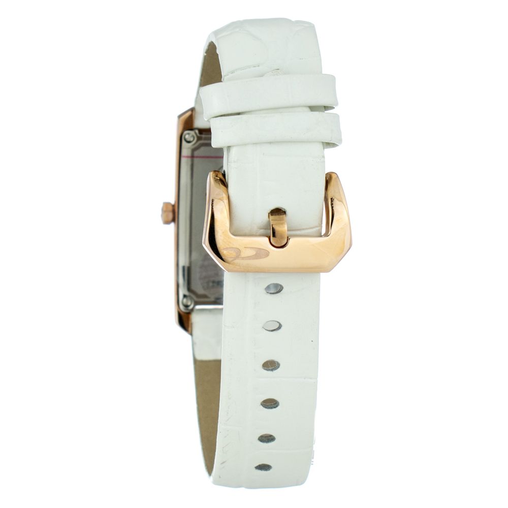 Chronotech White Leather Dress Watch Chronotech