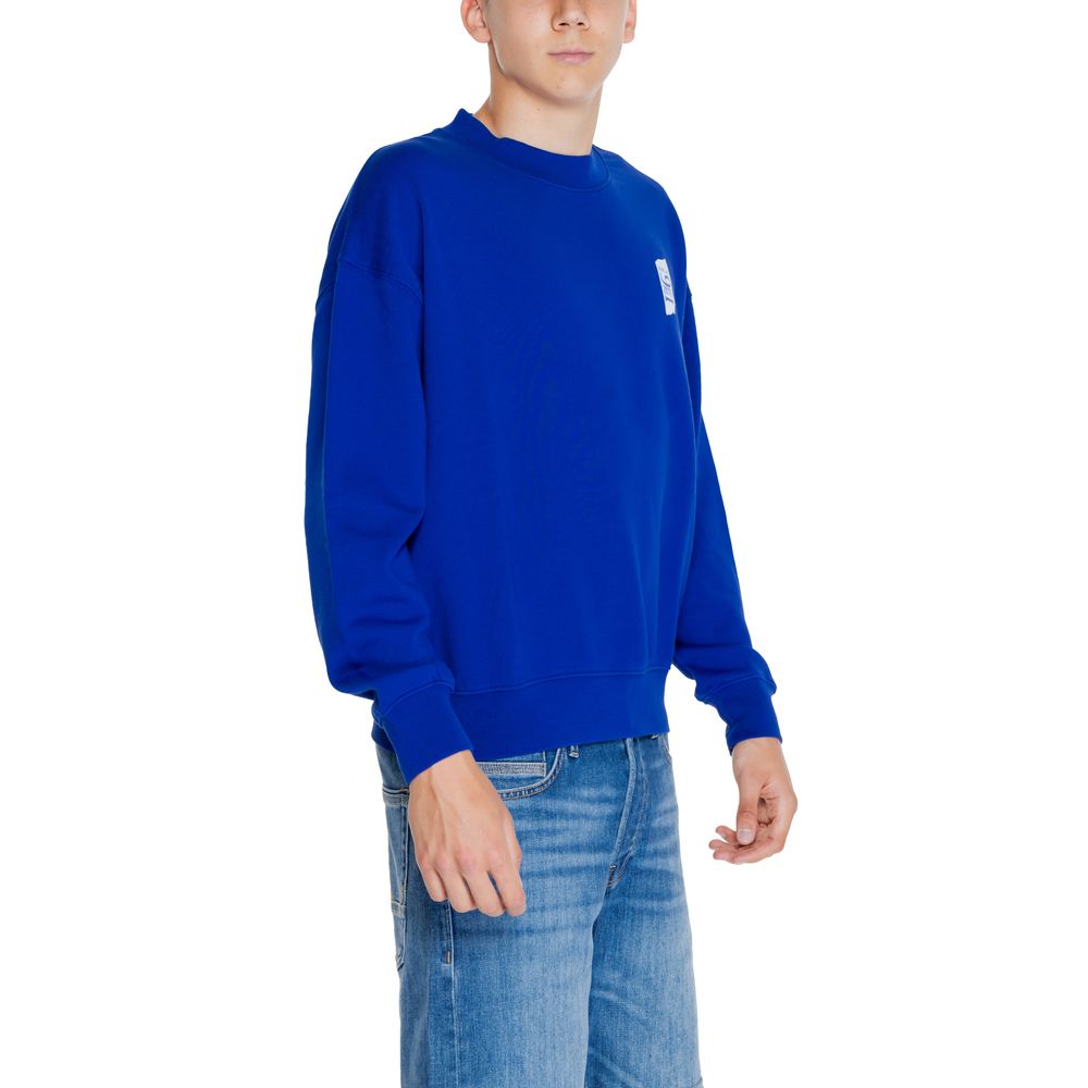 Replay Blue Cotton Sweatshirt Replay