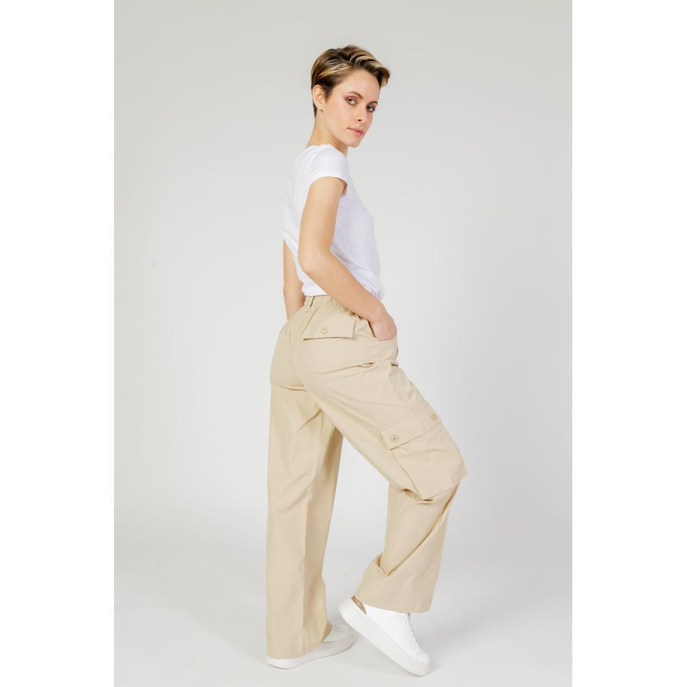 Only Beige Cotton Cargo Pants Only