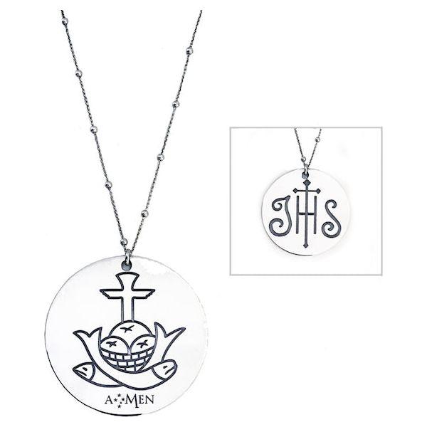 AMEN Mod. IHS - PANI&PESCI GRANDE 55mm DESIGNER FASHION JEWELLERY