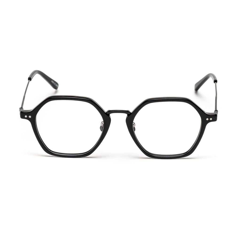 Belstaff Black Stainless Steel Glasses (Frames) Belstaff