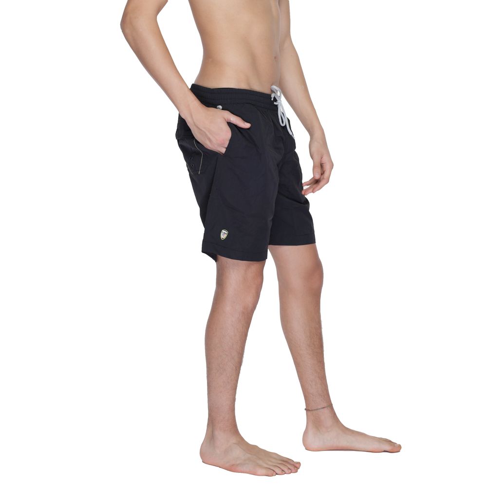 Blauer Black Polyamide Swim Shorts Blauer