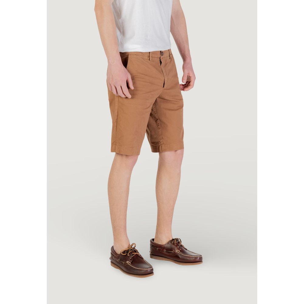 Borghese Beige Cotton Bermuda Shorts Borghese