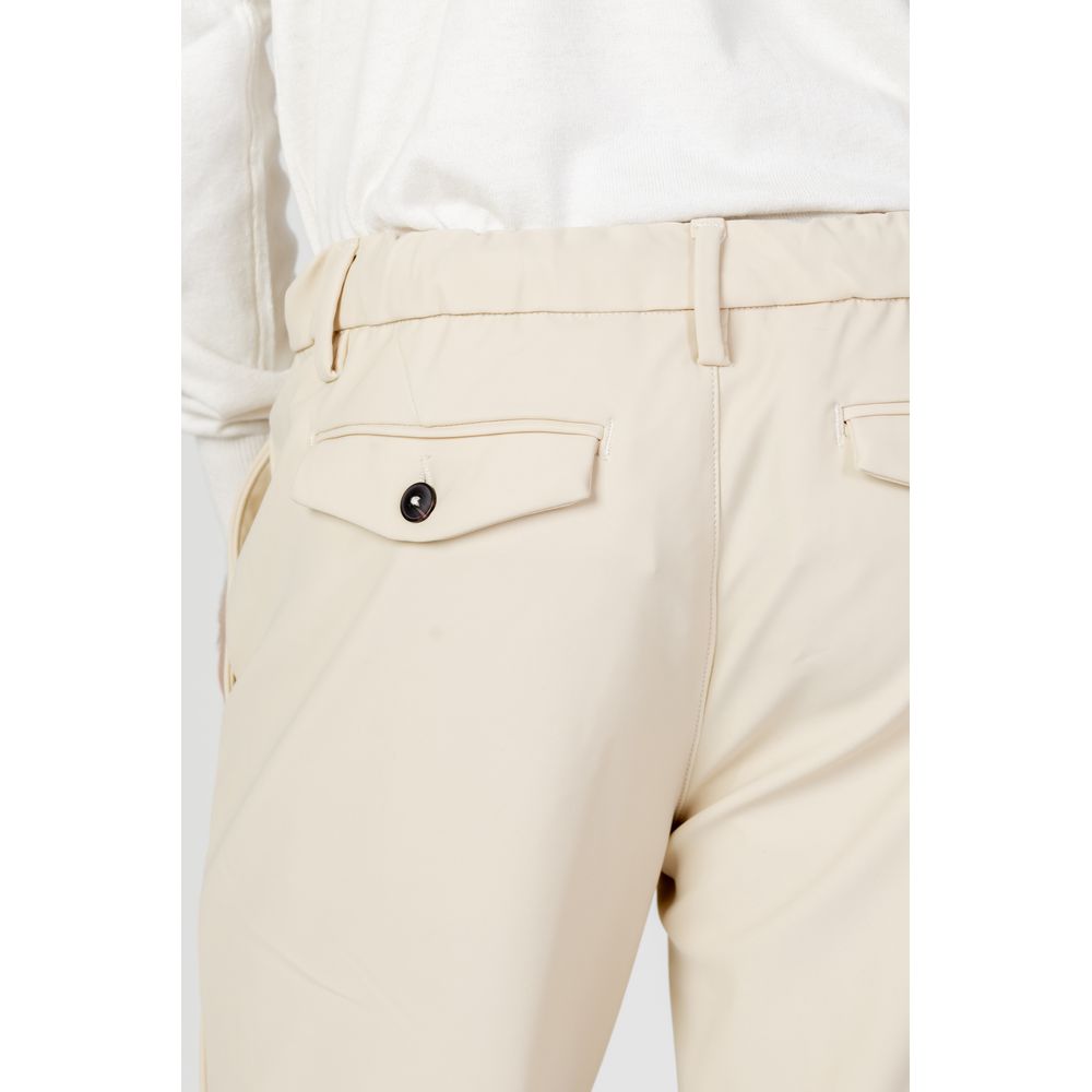 Borghese Beige Nylon Casual Pants Borghese