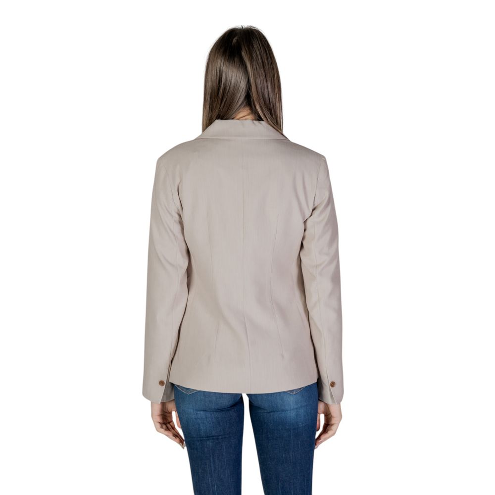 Only Beige Recycled Polyester Blazer Only