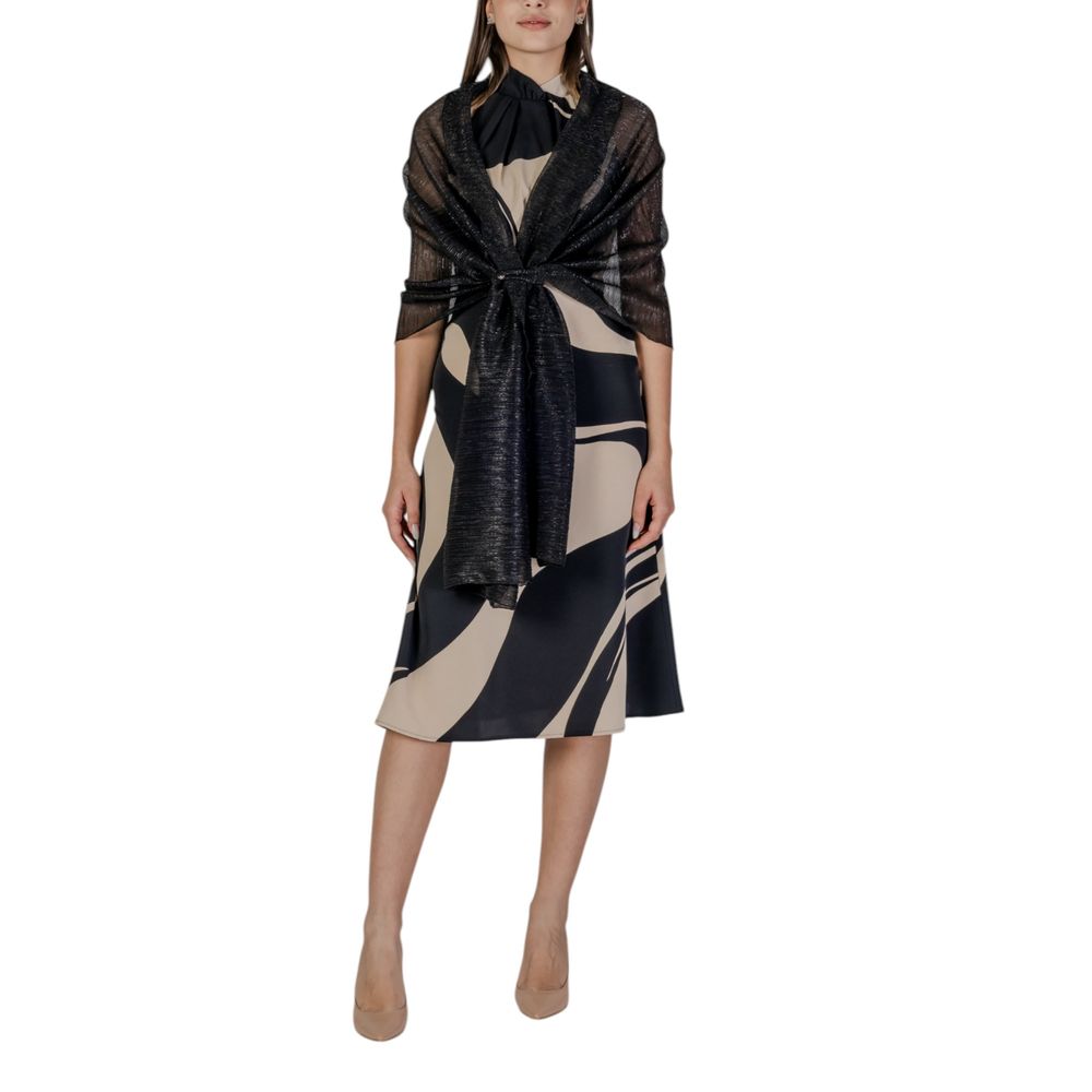 Rinascimento Black Polyester Scarf Rinascimento