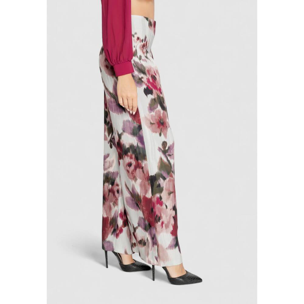 Rinascimento Bordeaux Polyester Casual Pants Rinascimento