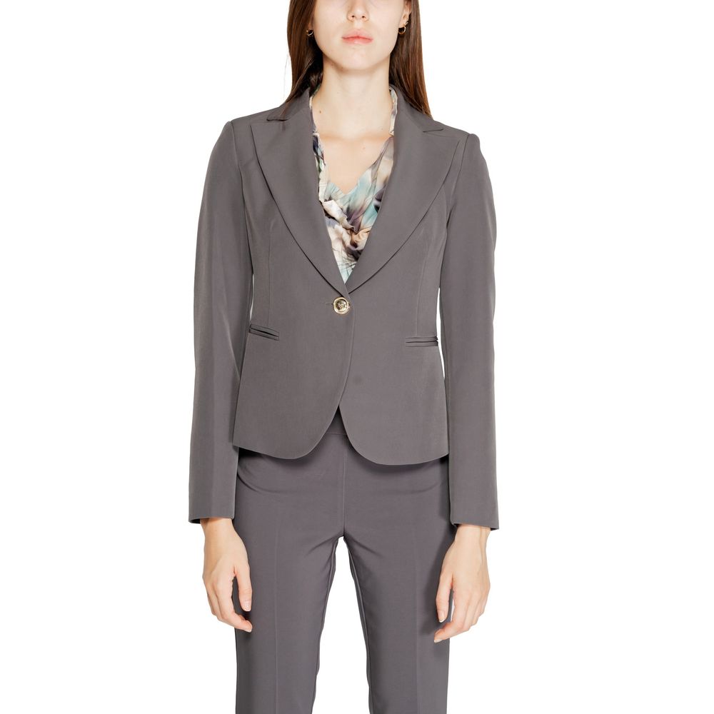 Rinascimento Gray Polyester Blazer Rinascimento