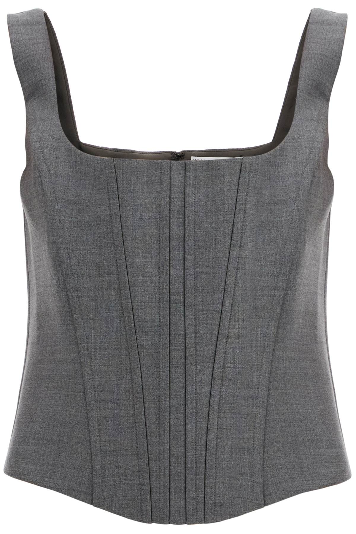 Giuseppe Di Morabito stretch wool corset top with nine words Topwear Giuseppe Di Morabito