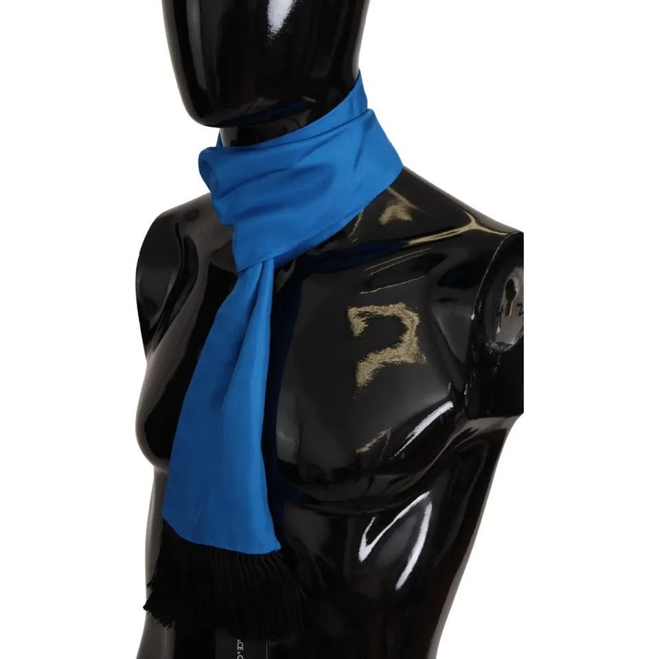 Royal Blue Scarf Neck Wrap Shawl Silk Scarf