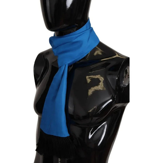 Royal Blue Scarf Neck Wrap Shawl Silk Scarf Dolce & Gabbana