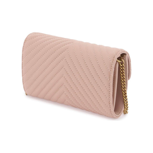 Pinko love bag chevron crossbody bag