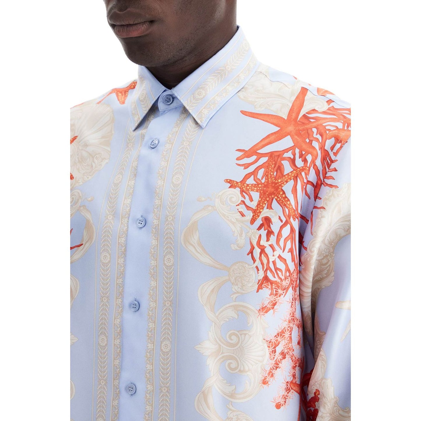 Versace barocco sea silk shirt Shirts Versace