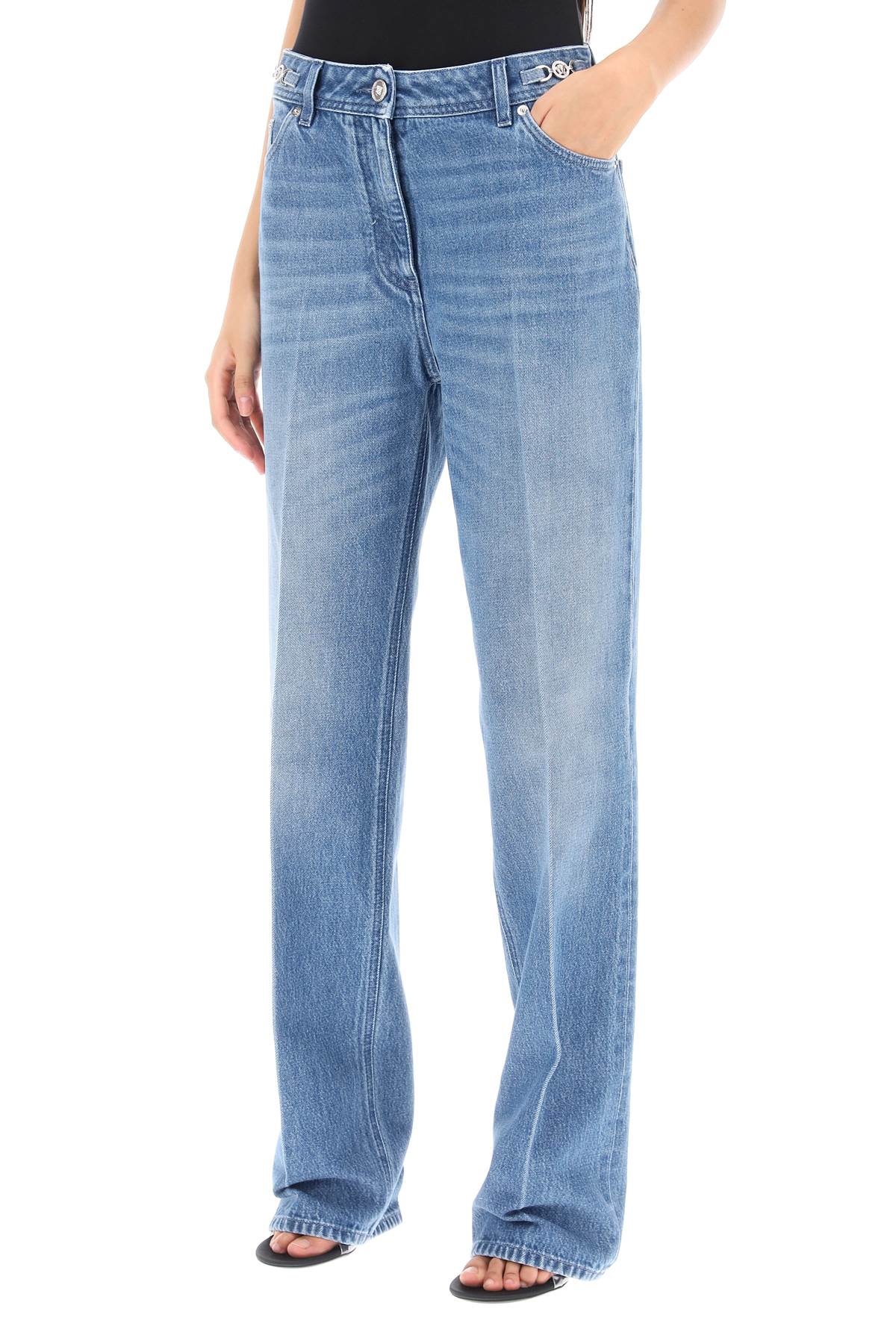 Versace boyfriend jeans with tailored crease Jeans Versace