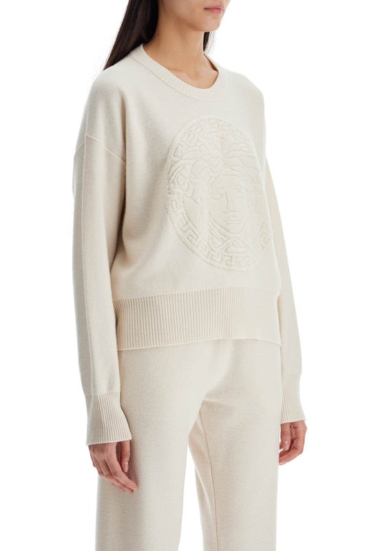 Versace boxy medusa towel stitch Knitwear Versace