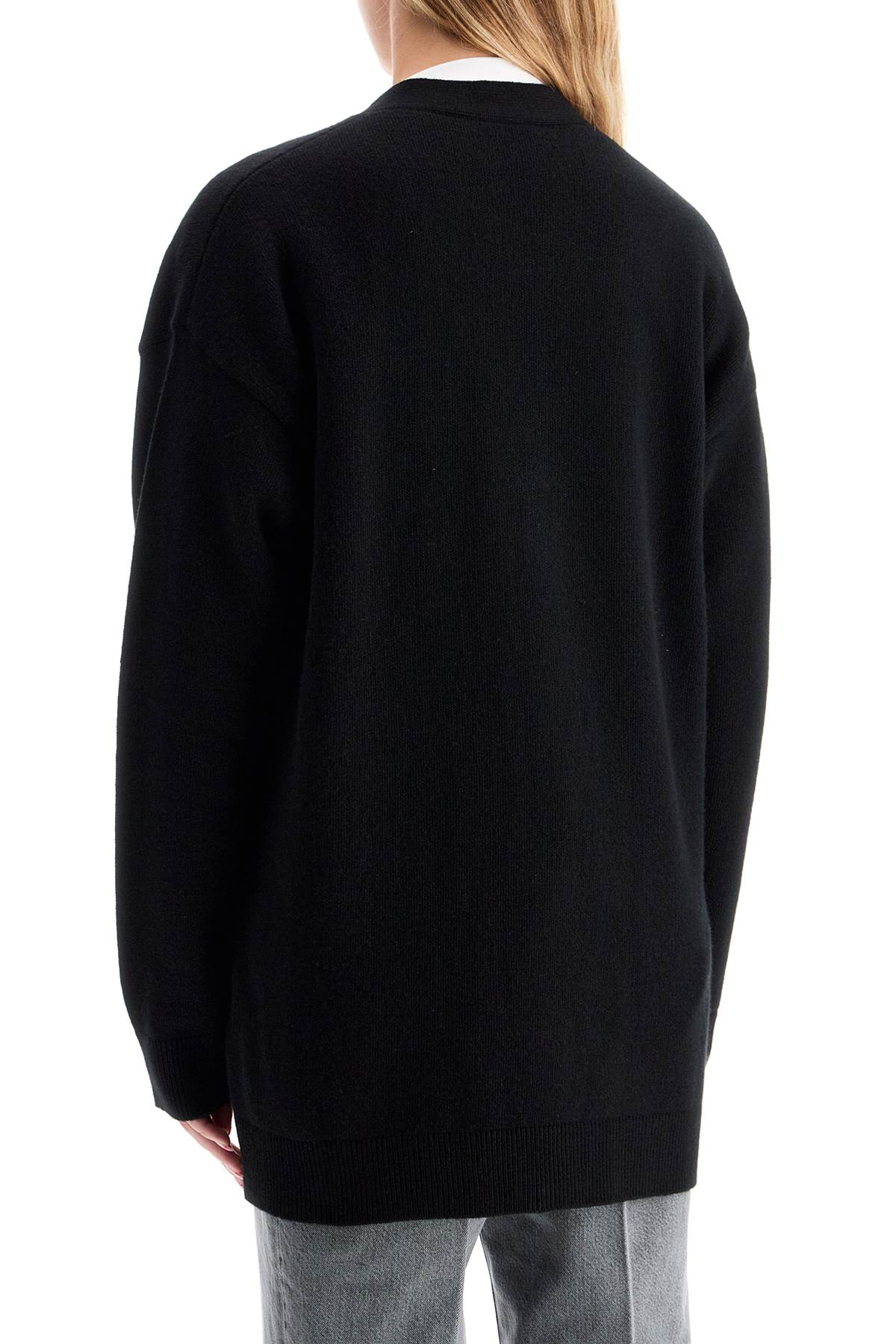 Versace boxy wool and cashmere cardigan Knitwear Versace