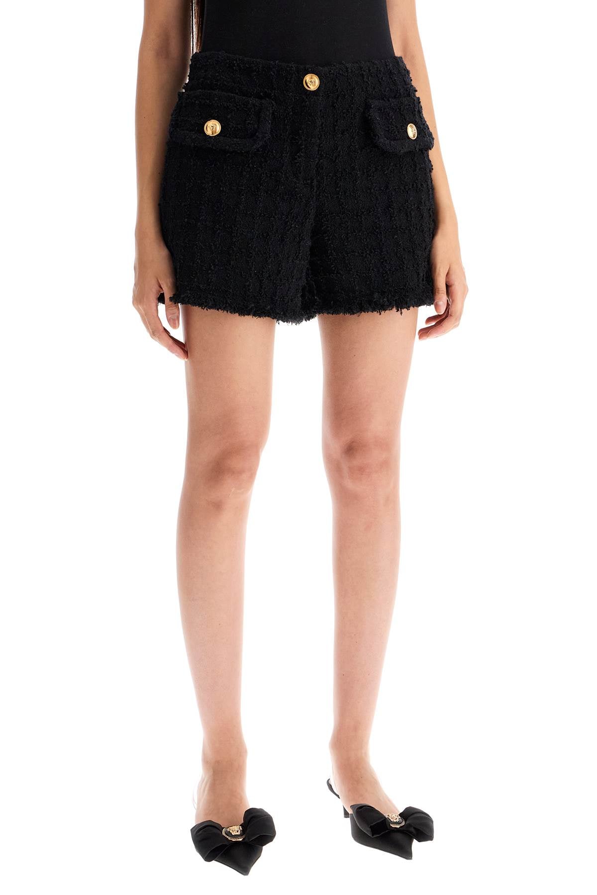 Versace "heritage tweed mini shorts Short trousers Versace