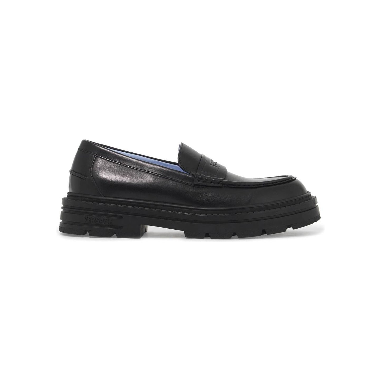 Versace smooth leather adriano loafers Moccasins Versace