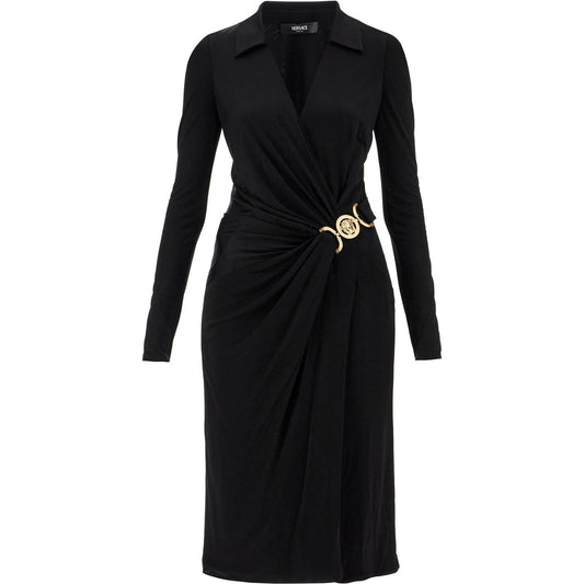 Versace draped jersey dress with