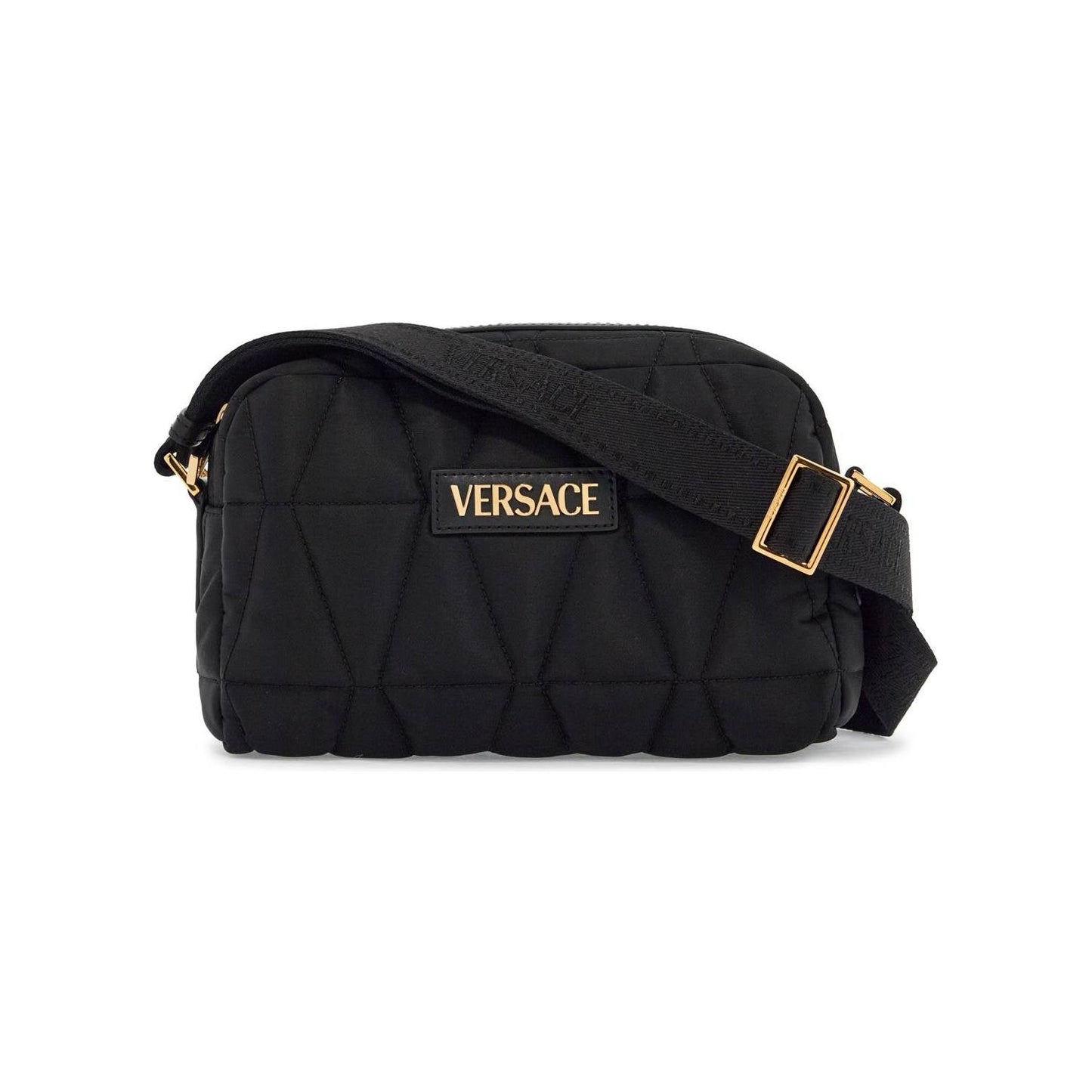 Versace quilted nylon camera bag with quilted V pattern Handbag Versace