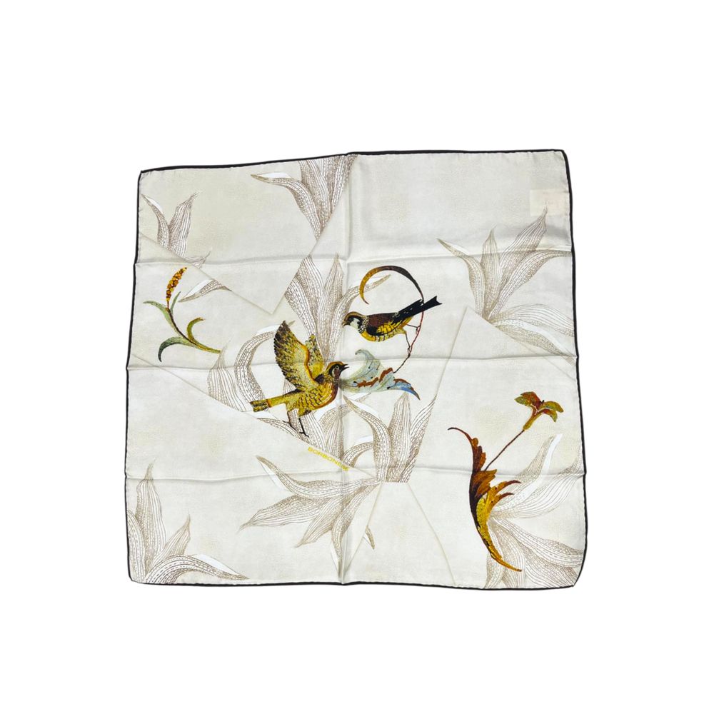 Borbonese Beige Silk Women Scarf 1728,67345744032,Accessories,Beige,Borbonese,New with tags,Scarves - Accessories,Scarves - Scarves - Accessories,Women