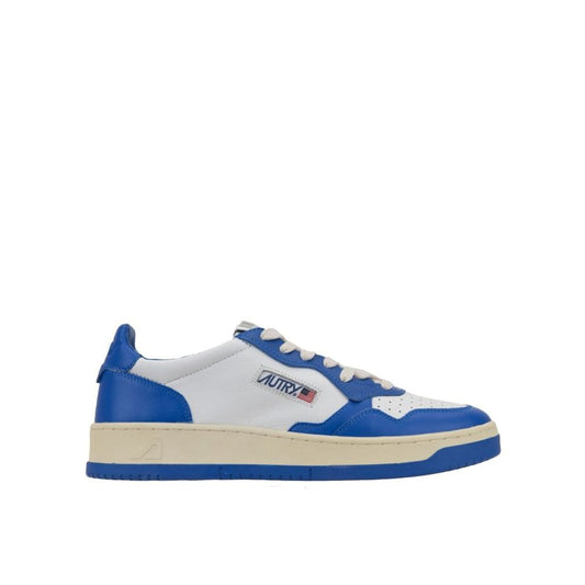 Autry Blue Leather Low Top Sneakers 1728,75611013280,Autry,Blue,EU36/US6,EU37/US7,EU38/US8,EU40/US10,EU41/US11,Low Tops - Sneakers - Shoes,New with tags,Shoes,Sneakers - Shoes,Women