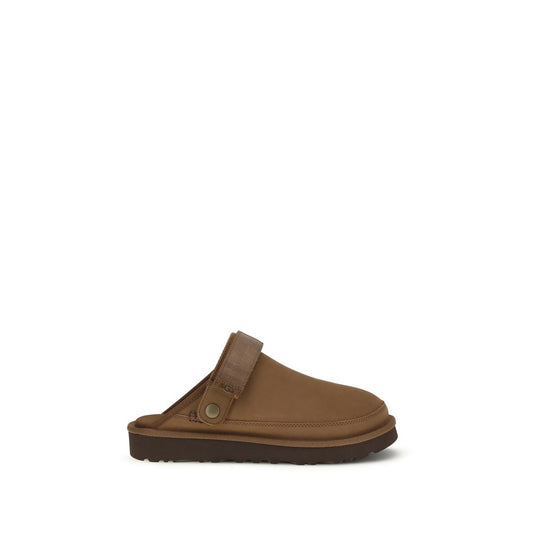 UGG Brown Calf Leather Bos Taurus Mules 1728,72470364320,Brown,EU44/US11,EU45/US12,EU46/US13,Flats - Shoes,Men,Mules - Flats - Shoes,New with tags,Shoes,UGG