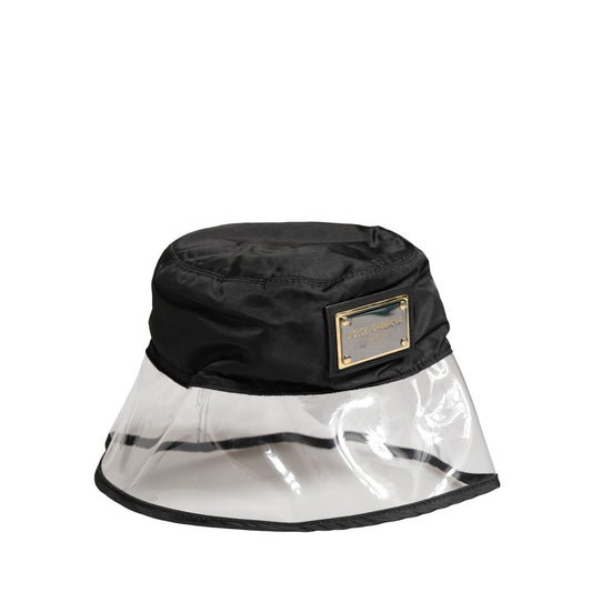 Dolce & Gabbana Men Black Plastic Fisherman Bucket Capello Hat