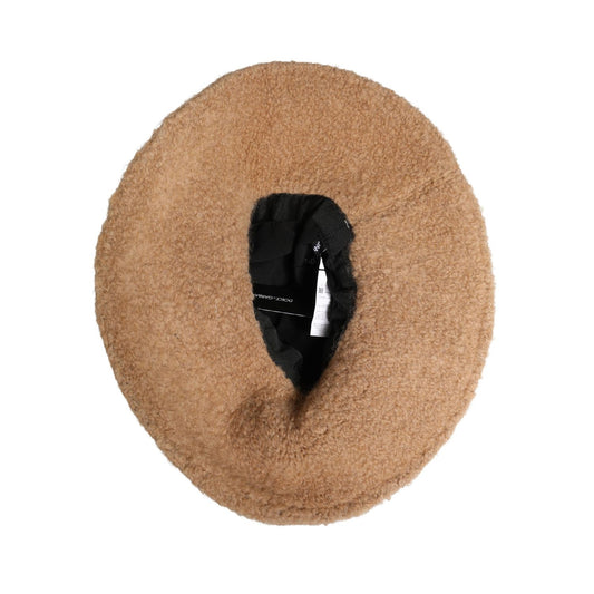 Dolce & Gabbana Beige Virgin Wool Fur Women Knitted Capello Hat
