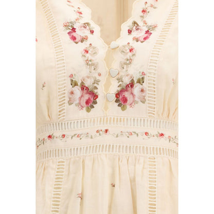 Zimmermann Beige Linen Casual Dress