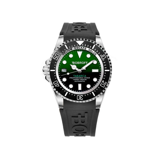 Bobroff Black Rubber Sport Watch 1728,67434610848,Accessories,Black,Bobroff,Men,New with tags,Sport Watches - Watches - Accessories,Watches - Accessories