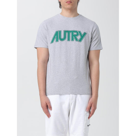 Autry Gray Cotton T-Shirt