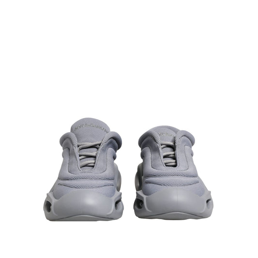 Dolce & Gabbana Gray Slip On Wave Low Top Sneakers