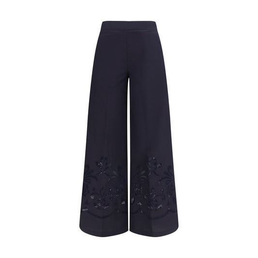 Forte_Forte Blue Cotton Casual Pants 0/XS,1728,72470364320,Blue,Casual Pants - Pants - Clothing,Clothing,Forte_Forte,New with tags,Pants - Clothing,Women