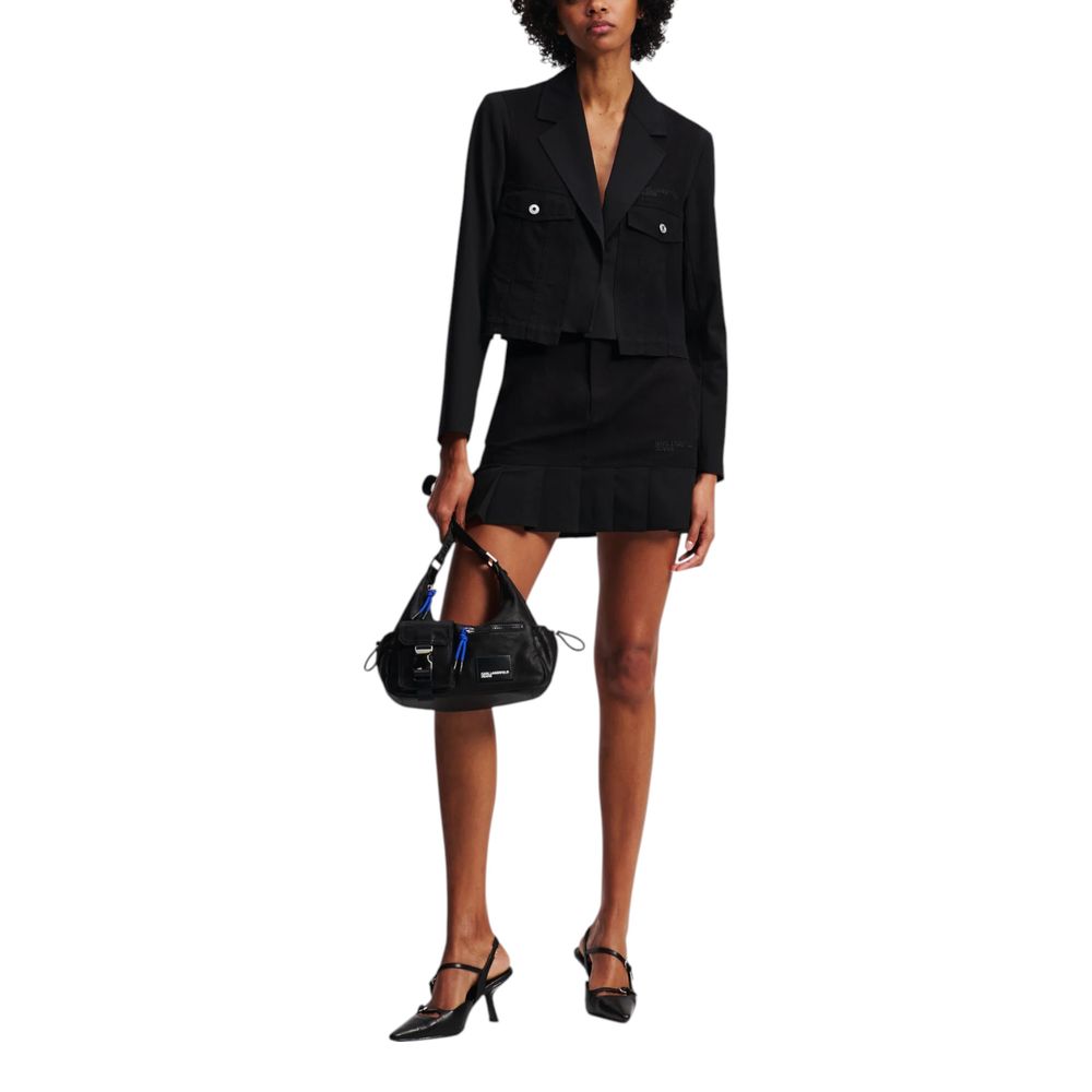 Karl Lagerfeld Black Polyester Blazer 1728,71956299936,Black,Blazers - Suits & Blazers - Clothing,Clothing,IT38|XS,IT40|S,Karl Lagerfeld,New with tags,Suits & Blazers - Clothing,Women