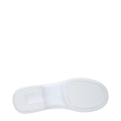 Prada White Fabric Low Top Sneakers