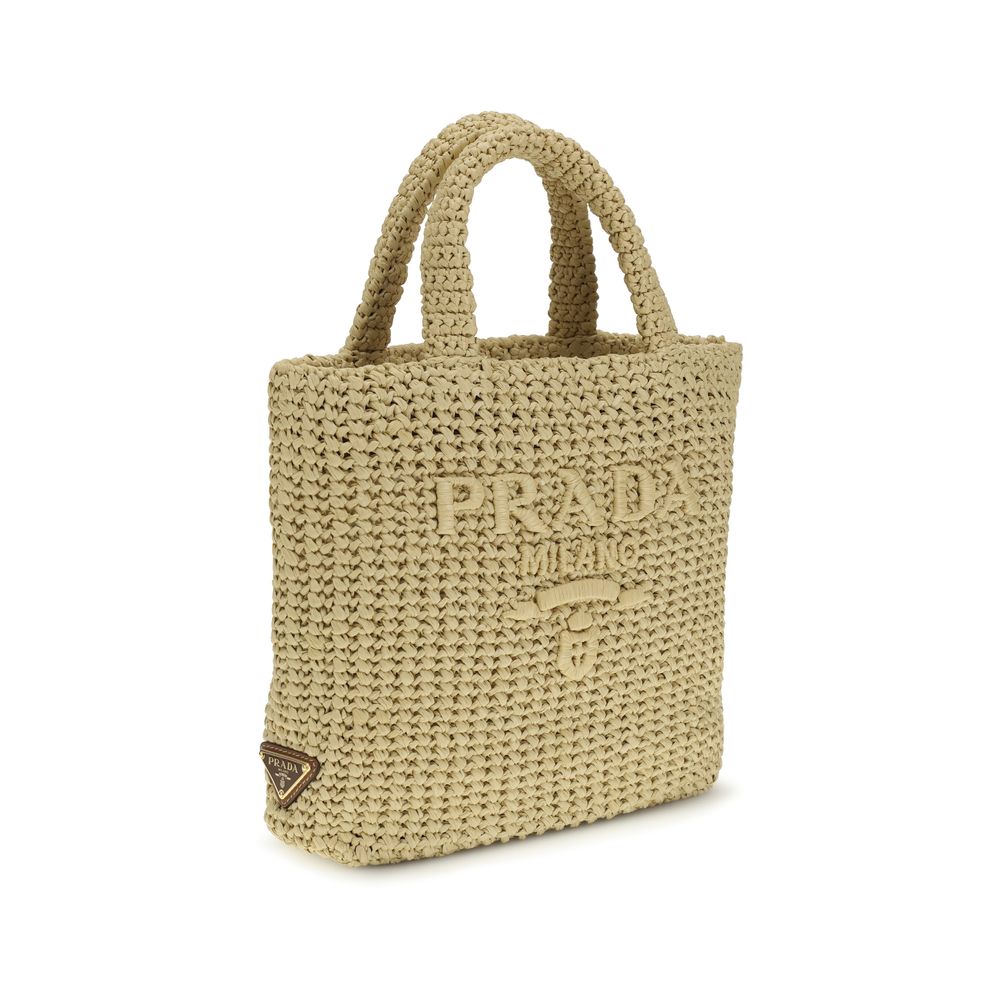 Prada Beige The straw Handbag