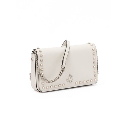 Jimmy Choo White Leather Crossbody Bag