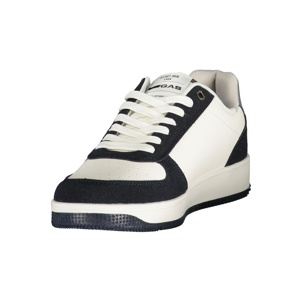 Gas Bianco Polyurethane Men Sneaker 1728,67403481248,Athletic - Sneakers - Shoes,EU40/US7,EU41/US8,EU42/US9,EU43/US10,EU44/US11,EU45/US12,Gas,Men,New with tags,Shoes,Sneakers - Shoes,White
