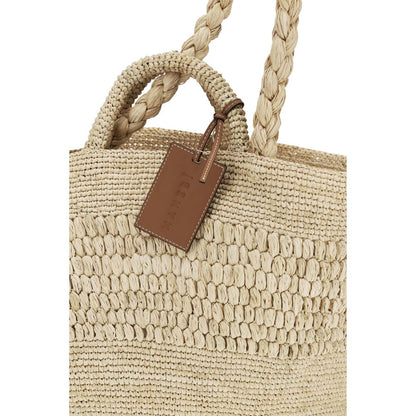 Manebi Beige Raffia Handbag 1728,72470364320,Bags,Beige,Handbags - Bags,Manebi,New with tags,Women