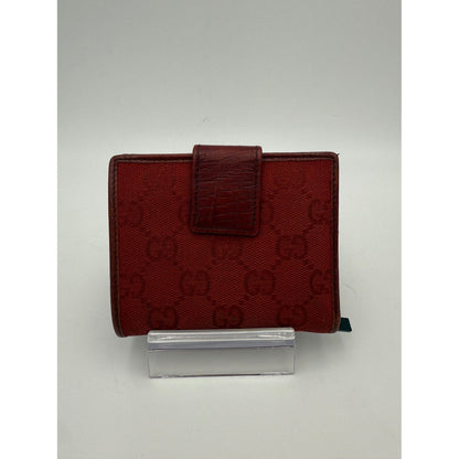 Gucci GUCCI GG Canvas Compact Wallet