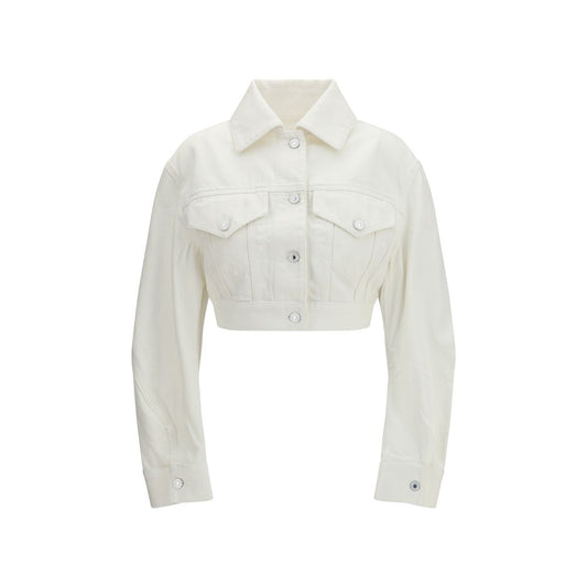 Givenchy White Cotton Denim Jacket 1728,72470364320,Clothing,Denim Jackets - Jackets & Coats - Clothing,Givenchy,IT36 | XS,Jackets & Coats - Clothing,New with tags,White,Women