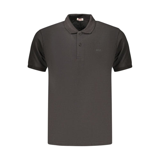 Rifle Black Cotton Men's Polo