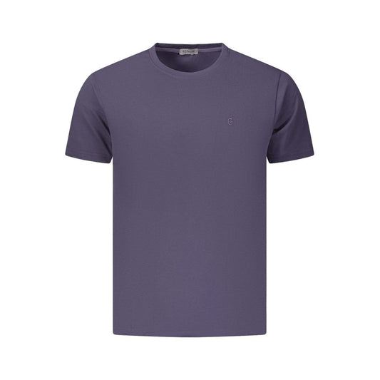 Coveri Moving Blue Cotton Men's T-Shirt