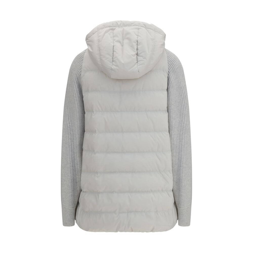 Brunello Cucinelli Gray Polyester Full-Length Jacket