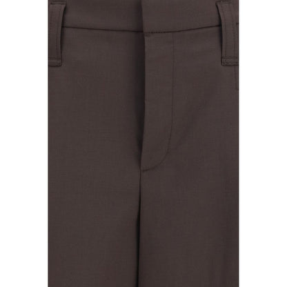 Brunello Cucinelli Brown Wool Oves Aries Bermuda Shorts
