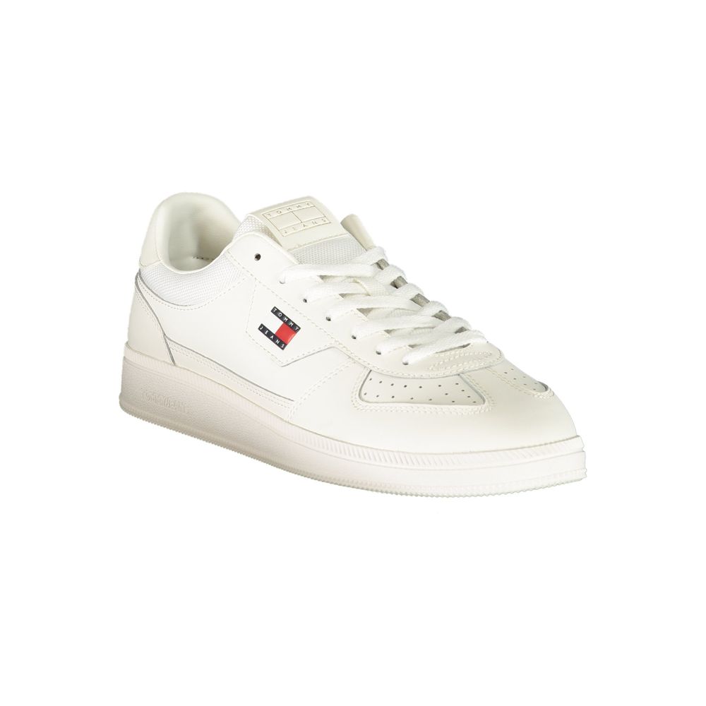 Tommy Hilfiger White Polyester Athletic Sneakers