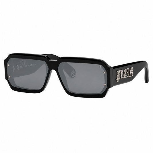Philipp Plein Black Acetate Sunglasses