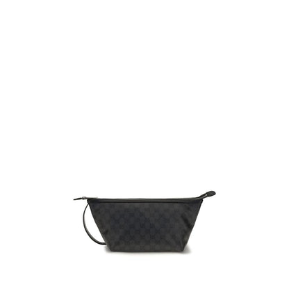 Gucci Black Cotton Clutch Bag