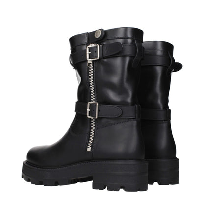 Christian Dior Black Leather Ankle Boots